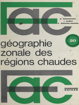 cover image of Géographie zonale des régions chaudes